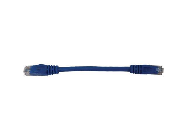 Tripp Lite Cat6a 10G Snagless Molded UTP Ethernet Cable (RJ45 M/M), PoE, Blue, 6 in. (15 cm) - 6' Category 6a Network Cable for Network Device,...
