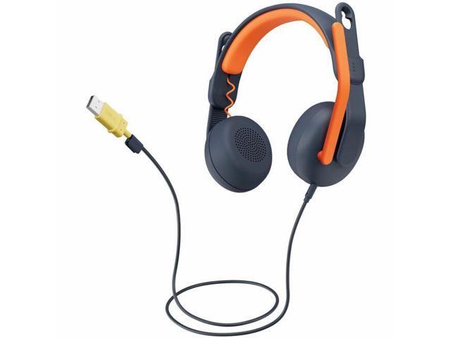 Logitech Zone Learn Headset - Stereo - USB Type A - Wired - On-ear - Binaural - Circumaural - 4.30 ft Cable - Noise Canceling