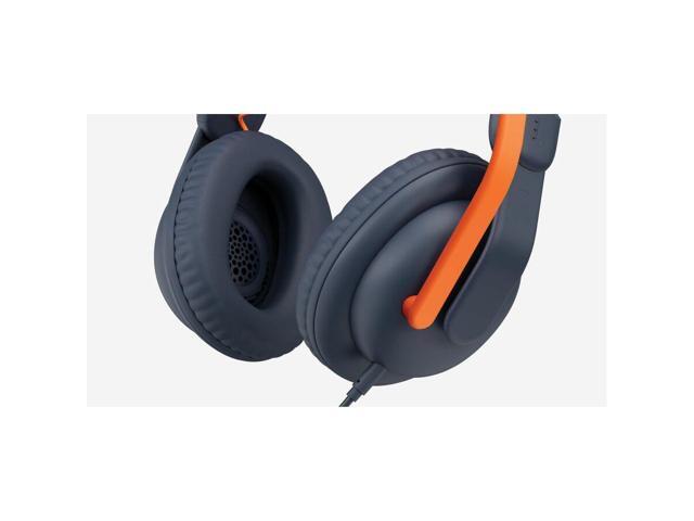 Logitech Zone Learn Headset - Stereo - Mini-phone (3.5mm) - Wired - On-ear - Binaural - Circumaural - 4.30 ft Cable - Noise Canceling - Classic Blue