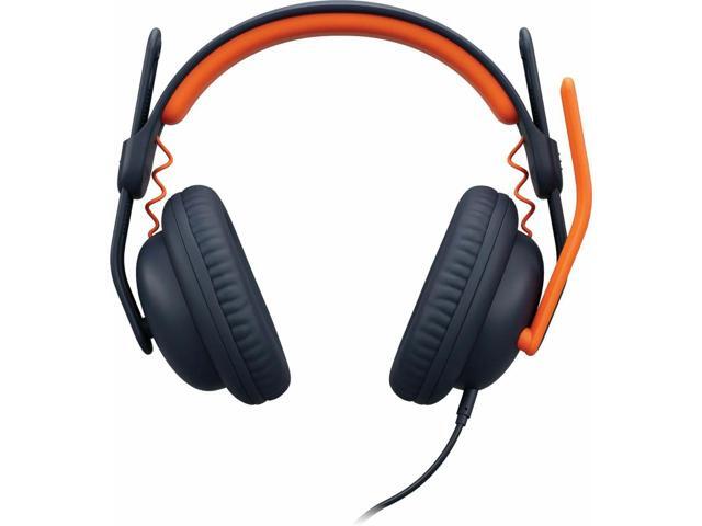 Logitech Zone Learn Headset - Stereo - Mini-phone (3.5mm) - Wired - On-ear - Binaural - Circumaural - 4.30 ft Cable - Noise Canceling - Classic Blue
