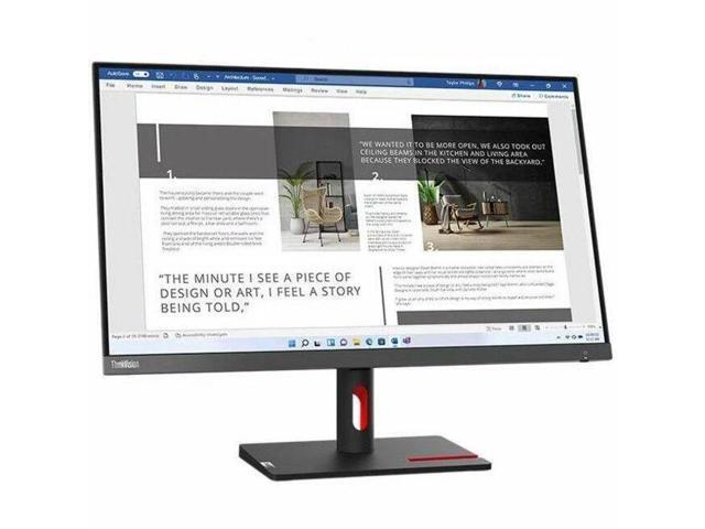 Lenovo ThinkVision S27i-30 27' Full HD LED Monitor - 16:9 - Storm Gray - 27' Class - In-plane Switching (IPS) Technology - WLED Backlight - 1920 x...