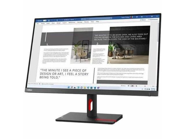 Lenovo ThinkVision S27i-30 27' Full HD LED Monitor - 16:9 - Storm Gray - 27' Class - In-plane Switching (IPS) Technology - WLED Backlight - 1920 x...