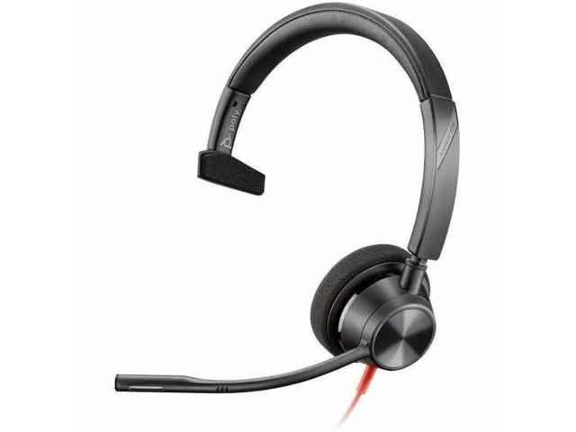 Poly Blackwire 3310-M Microsoft Teams Certified USB-C Headset - Mono - USB Type C, Mini-phone (3.5mm) - Wired - 32 Ohm - 20 Hz - 20 kHz - On-ear -...