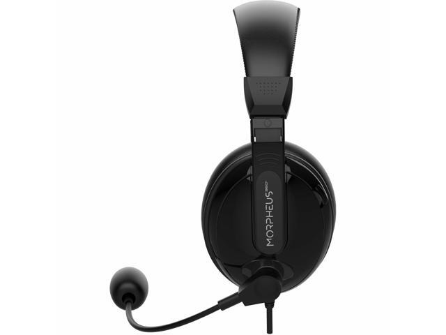 Morpheus 360 Deluxe Multimedia Stereo USB Headset - Adjustable Microphone - Lightweight Comfortable Design - Soft Eco Leather Ear Cushions - Over...