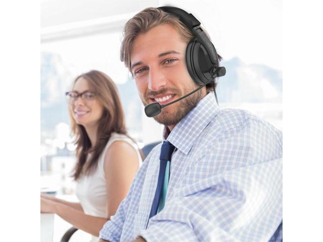 Morpheus 360 Deluxe Multimedia Stereo USB Headset - Adjustable Microphone - Lightweight Comfortable Design - Soft Eco Leather Ear Cushions - Over...