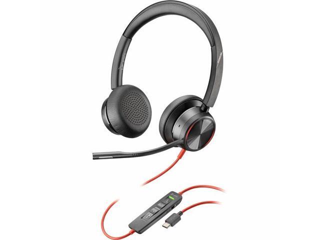 Poly Blackwire 8225 Headset - Stereo - USB Type C - Wired - 32 Ohm - 20 Hz - 20 kHz - Over-the-head - Binaural - Supra-aural - 7.19 ft Cable -...