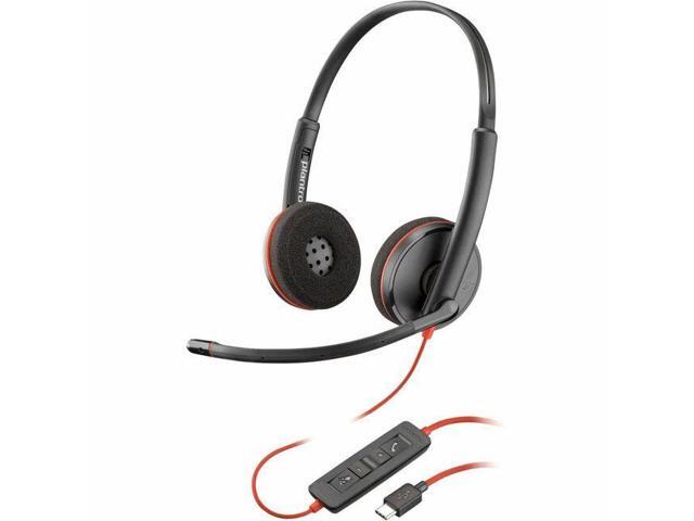 Poly Blackwire C3220 Headset - Stereo - USB Type C - Wired - 32 Ohm - 20 Hz - 20 kHz - Over-the-head, Over-the-ear - Binaural - Supra-aural - 5.20...