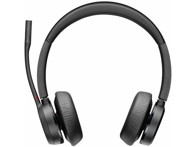 Poly VOYAGER 4300 UC 4320 Headset - Stereo - USB Type A - Wired/Wireless - Bluetooth - 164 ft - 20 Hz - 20 kHz - Over-the-head - Binaural - Ear-cup...