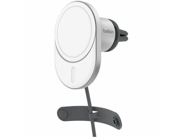Belkin BoostCharge Pro Magnetic Wireless Car Charger with Qi2 15W - For Qi2-enabled Device, iPhone - Input connectors: USB - MagSafe Technology,...