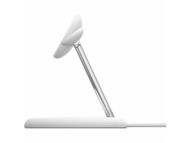 Belkin - 3-in-1 Stand 15W Qi2 Wireless Charger, Fast Charging for iPhone 17, AirPods, Apple Watch, & More (36W Included) - White - image 6