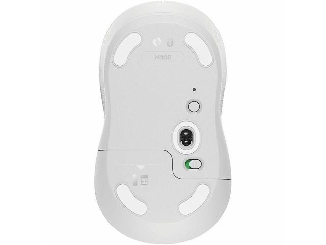 Logitech - Signature M550 Wireless Bluetooth Optical Ambidextrous Mouse with Silent Clicks - Wireless - Off-White - image 3