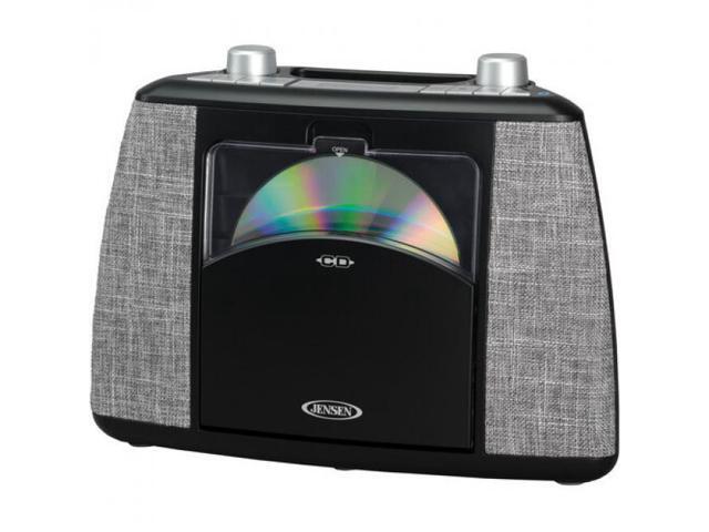 Jensen CD-565-BK Portable Bluetooth CD Music System FM- CD Player - Speaker (Black)