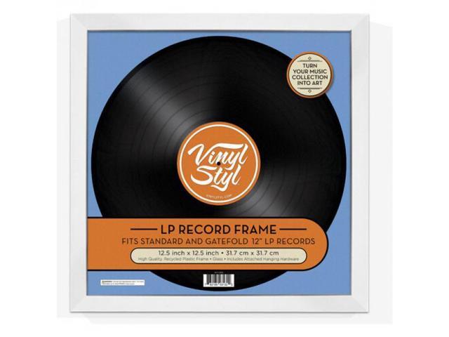 Vinyl Styl? VS-F-02 12 Inch Vinyl Record Display Frame - Wall Hanging (White)