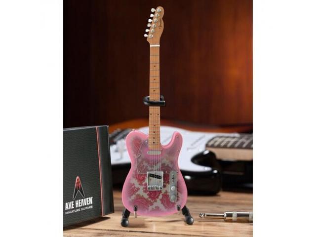 Axe Heaven Fender Telecaster Paisley Pink Mini Guitar Replica Collectible FT-005