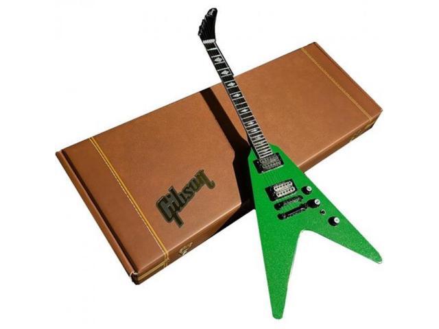 Axe Heaven Gibson Dave Mustaine Rust In Peace Alien Tech Green Mini Guitar GG-525