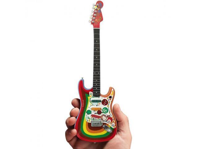 Axe Heaven George Harrison Fab Four Fender Stratocaster Rocky Design Mini Guitar Replica Collectible FS-026