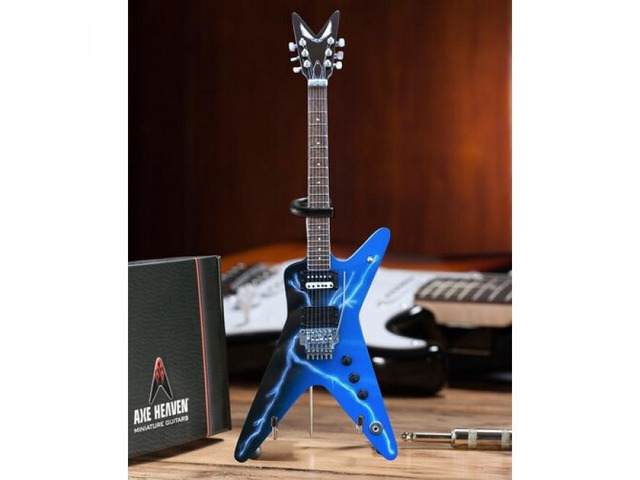 Axe Heaven Dimebag Darrell Dean From Hell Lightning Bolt Mini Guitar Replica Collectible DD-004