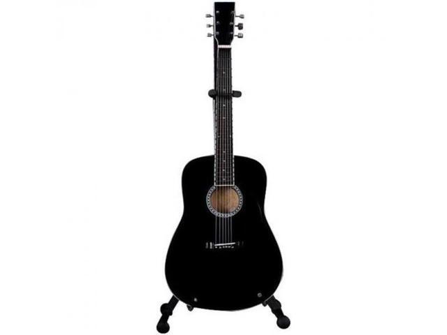 Axe Heaven Classic Dreadnought Black Mini Acoustic Guitar AC-003