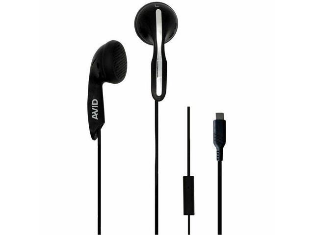 AVID AE-1M Earset - Stereo - USB Type C - Wired - 32 Ohm - 20 Hz to 20 kHz - Earbud - Binaural - In-ear - 5 ft Cable - Omni-directional Microphone.