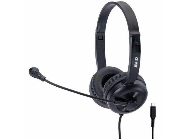 AVID AE-15 Headset - Stereo - USB Type C - Wired - 32 Ohm - 20 Hz to 20 kHz - Over-the-head, On-ear - Binaural - Circumaural - 4 ft Cable -.