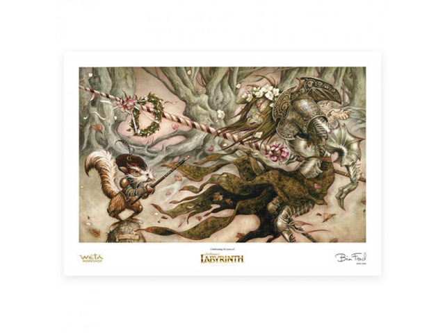 W?t? Workshop Labyrinth (1986) The Knight Who Never Yields Limited Edition Art Print