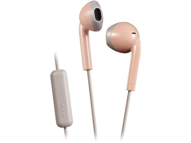 JVC HAF19MRB Retro Series Wired BT Earbuds (Red and Black)