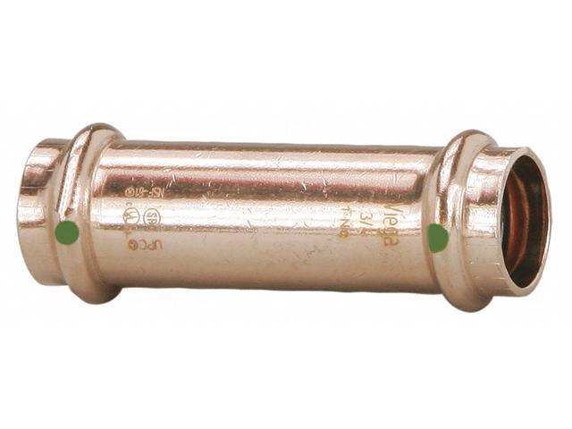 VIEGA 79010 Viega ProPress extended coupling No stop, 3/4' x 3/4'
