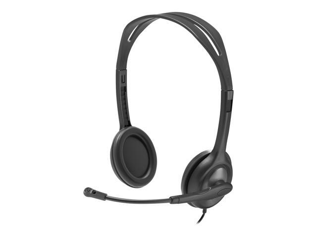 Logitech H111 For EDU Wired 3.5mm Stereo Computer On Ear Headset Graphite (981-000999)