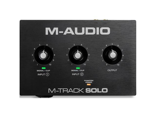 M-Audio M-Track Solo 2-Channel USB Audio Interface with Crystal Preamp