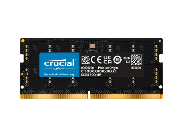 Crucial 32GB 262-Pin DDR5 SO-DIMM DDR5 5600 Laptop Memory Model CT32G56C46S5