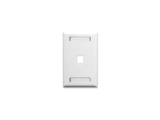 FACEPLATE- ID- 1-GANG- 1-PORT- WHITE
