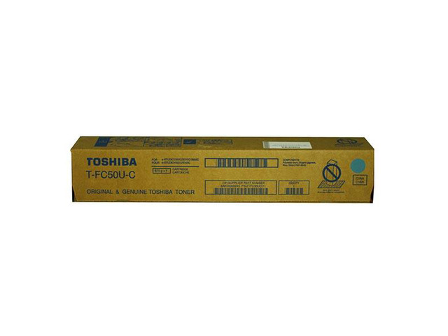 Toshiba TFC50UC e-STUDIO2555c 3055c 3555c 4555c 5055c Cyan Toner Cartridge (28 000 Yield)