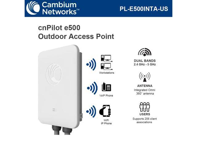 Cambium Networks - PL-E500INTA-US - cnPilot Enterprise E500 Outdoor 802.11ac 2x2 MIMO Dual Band Gigabit Access Point