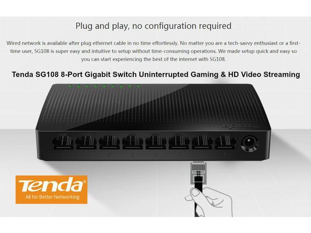 TENDA SG108 8-Port Gigabit Desktop Switch