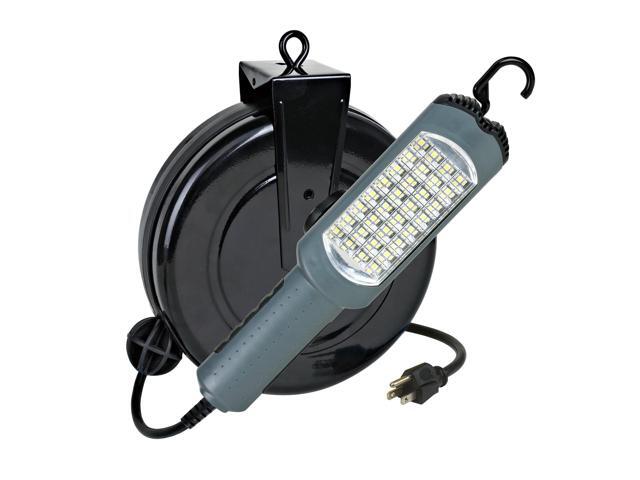 Auto Repair Work Light LED 30 Foot Retractable Cord Reel Alert Stamping 5030AS