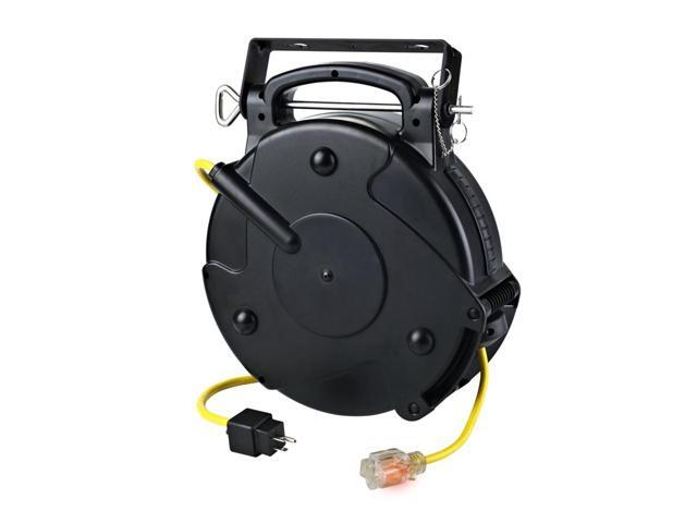 65 Foot Industrial Retractable Extension Cord Reel Heavy Duty 12/3 8665TFS