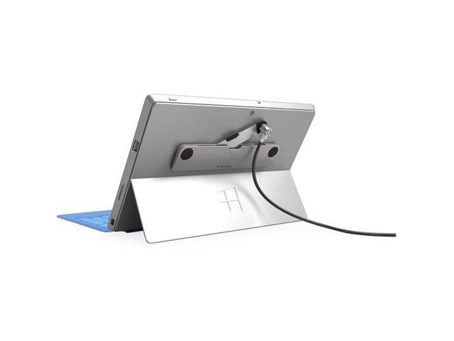 Blade Universal Lock Slot Adapter with Keyed Cable Lock Silver