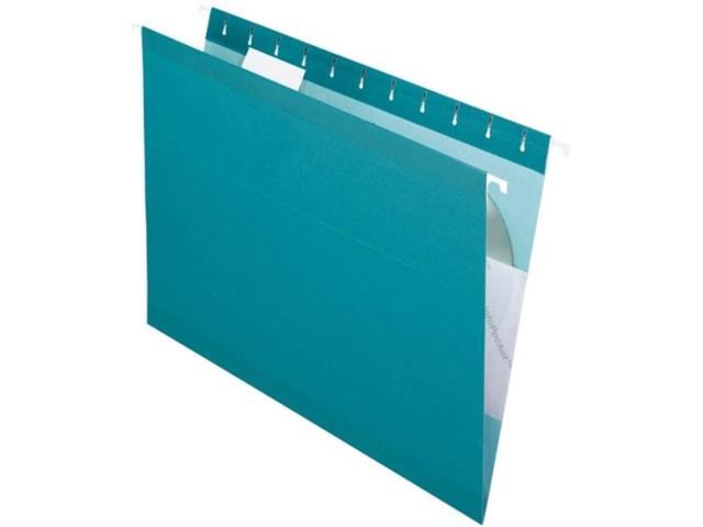 Pendaflex Reinforced Hanging Folders 1/5 Tab Legal Teal 25/Box 415315TEA