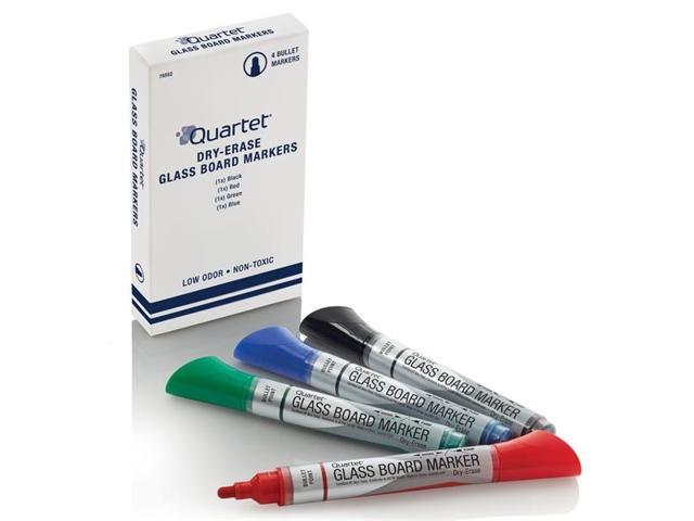 Quartet Marker,Dry Erase,4/Pk,Ast 79552
