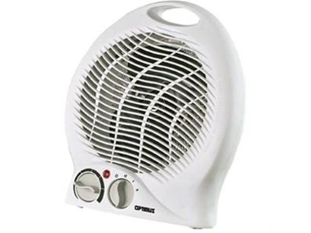 Optimus Heater Fan Portable with Thermostat - White - H1322