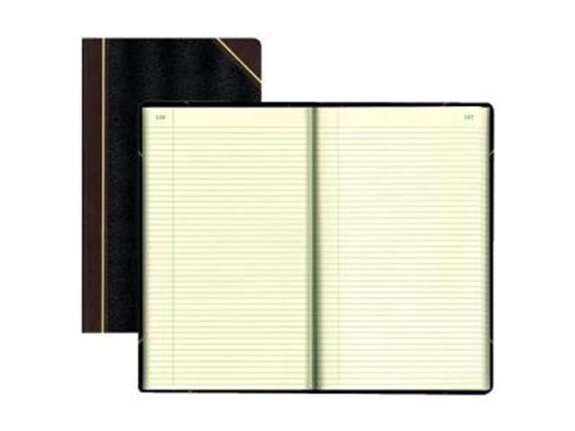 National Texthide Notebook Black/Burgundy 500 Pages 14 1/4 x 8 3/4 57151