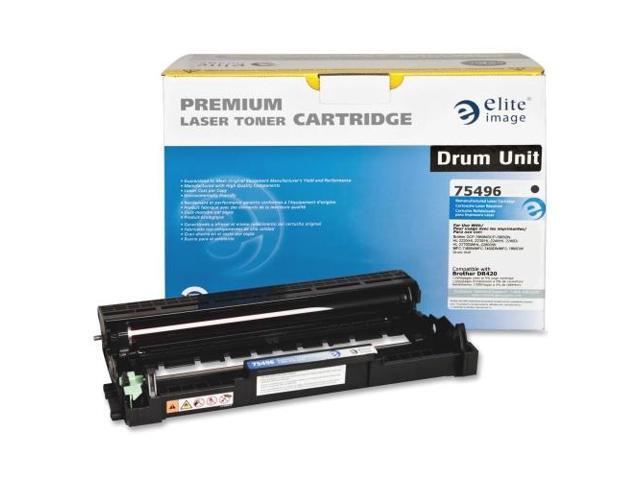 Elite Image 75496 Replacement Drum 12 000 Page Yield Black Replacement for Brother DR420