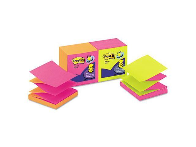 Post-it Original Pop-up Refill Alternating Cape Town Colors 3 x 3 100-Sheet 12/Pack R330NALT