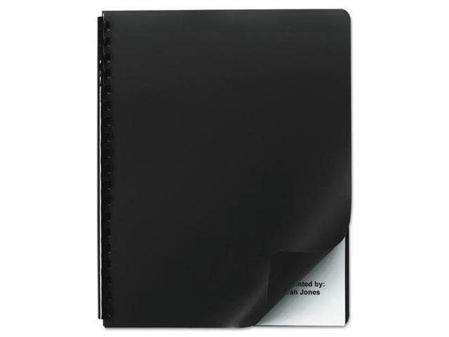 Swingline Opaque Plastic Binding System Covers 11-1/4 x 8-3/4 Black 25/Pack