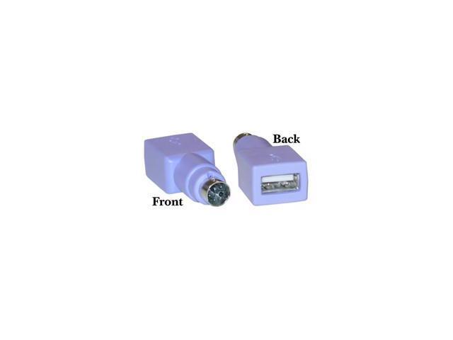 USB A Female to MiniDin6 (PS/2) Male, Adaptor (Purple)
