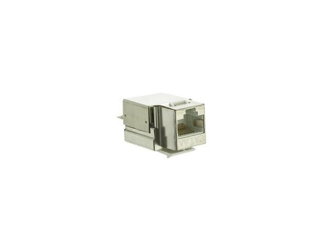 Cable Wholesale Shielded Cat 6A Keystone Jack RJ45 Female To 110 Punch Down, Stp