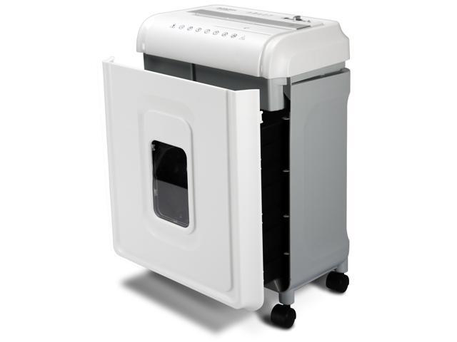 Aurora High-Security 8-Sheet Micro-Cut Paper, CD/DVD and Credit Card Shredder, White/Gray