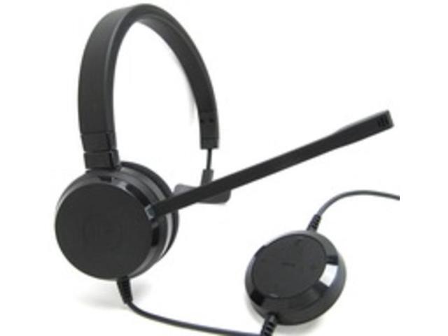 Jabra EVOLVE 20 Headset - Mono - USB Type C - Wired - 32 Ohm - 150 Hz - 7 kHz - Over-the-head - Monaural - Supra-aural - 3.12 ft Cable - Noise...