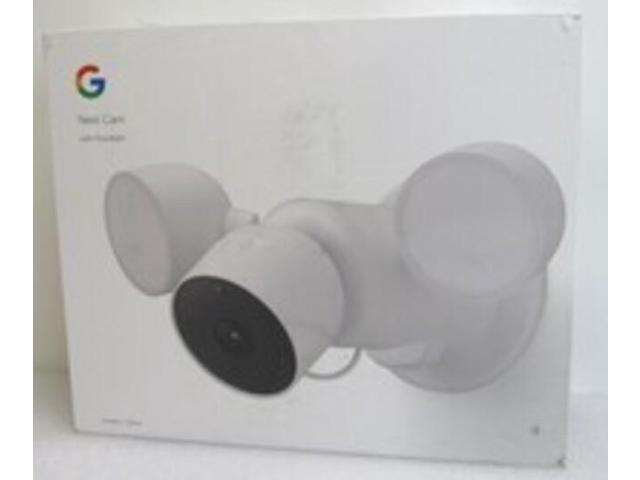Google - Nest Cam with Floodlight - Outdoor or Wired - Smart Security Camera - Snow - image 6