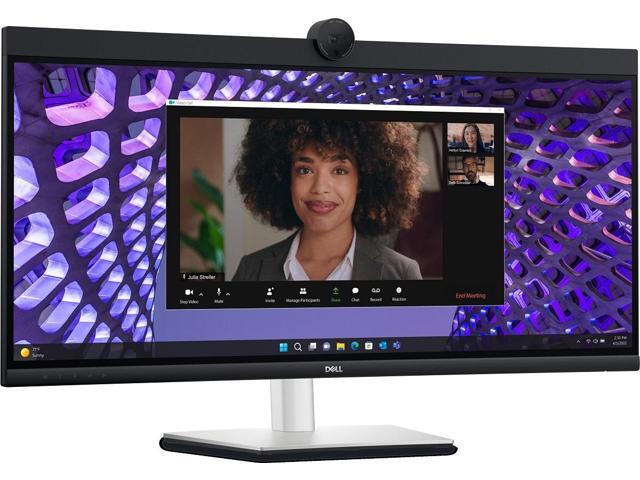 Dell - 34.1" IPS LED Curved 60Hz Monitor with HDR (USB, HDMI) - Black/Silver - image 4
